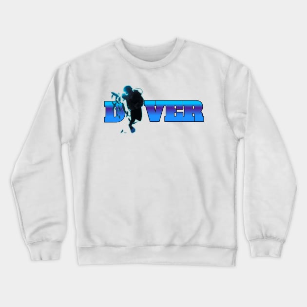 Scuba diving t-shirt design Crewneck Sweatshirt by Coreoceanart